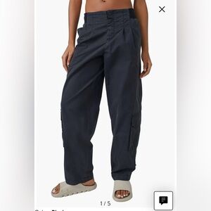 Free People Movement Mesmerize Me Cargo Pant-- Black